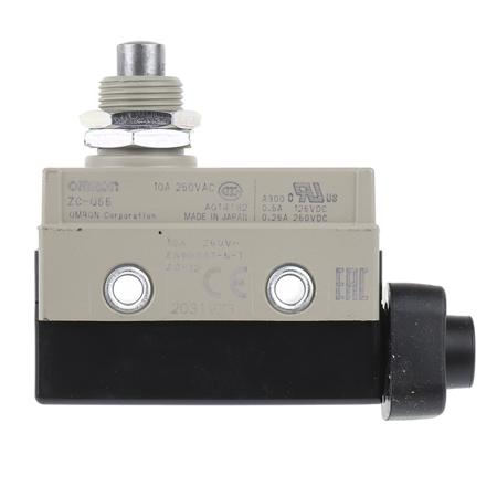 ZC-Q55 IP67 Snap Action Limit Switch Plunger, NO/NC, 250V