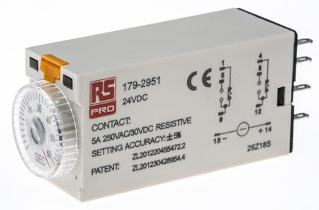 179-2951 Analogue Time Relay. 8 pin DPCO