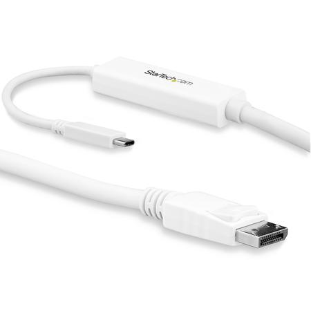 CDP2DPMM3MW StarTech.com USB C to DisplayPort Adapter, USB 3.1, 1 Supported Display(s) - 4K @ 60Hz