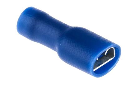 624-1178 RS PRO Blue Insulated Female Spade Connector, Double Crimp, 6.35 x 0.8mm Tab Size, 1.5mm² to 2.5mm²