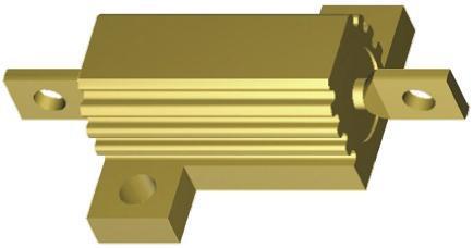 HSA101K0J TE Connectivity HSA10 Series Aluminium Housed Solder Lug Wire Wound Panel Mount Resistor, 1kΩ ±5% 16W