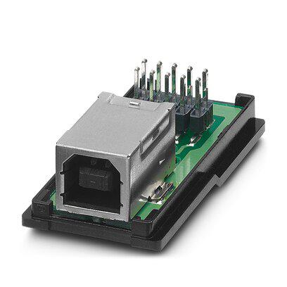 1653867 Phoenix Contact Horizontal, Panel Mount, Socket- 4 Port Type Type B 2.0 IP20 USB Connector