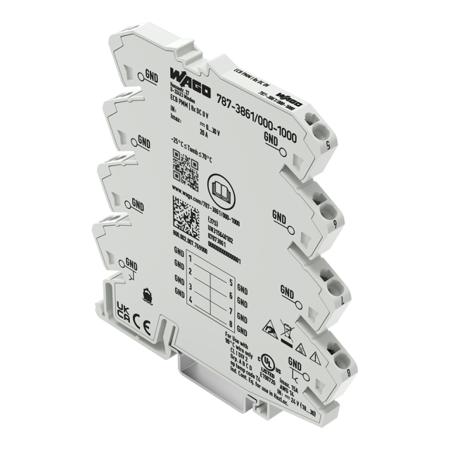 787-3861-000-1000 WAGO Distribution Block, 8 Way, 2.5mm², 20A, 30 V dc, White