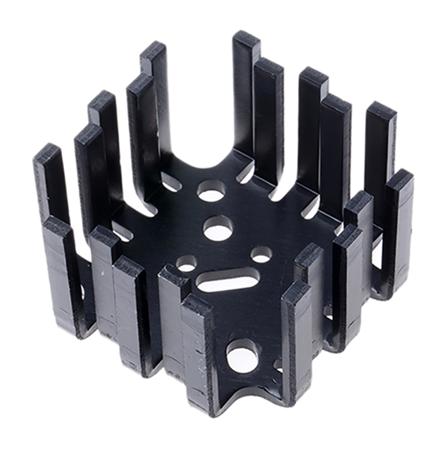FK201SACB Fischer Elektronik Heatsink, 6K/W, 45 x 45 x 25.4mm, Screw