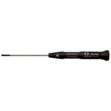 T4880XES310 CK Slotted  Screwdriver, 3 mm Tip, 100 mm Blade, 197 mm Overall
