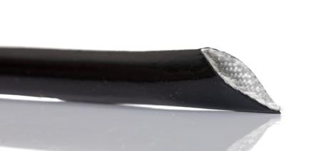 PF1302 BK005 Alpha Wire Expandable Braided Fiberglass PVC Black Cable Sleeve, 7.06mm Diameter, 30m Length, FIT Wire Management Series