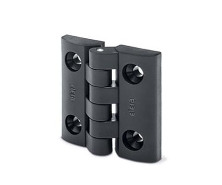 427351 Elesa PP Hinge Pin with a Fixed Pin, Screw Fixing, 65mm x 64mm x 21.5mm