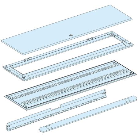 LVS08343 Schneider Electric PrismaSeT G Series RAL 9001 White Rear Panel, 650mm H, 260mm D, for Use with Extension Duct
