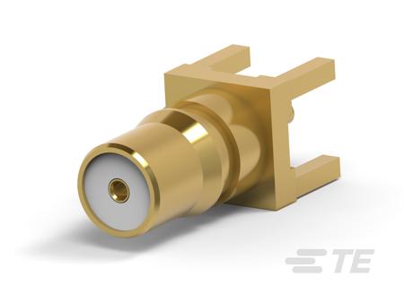 1408332-1 TE Connectivity  Series, Plug Board Mount QMA Connector, Through Hole Termination, Vertical Body