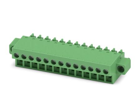 1850961 Phoenix Contact, 3.81mm Pitch, FRONT-MC 1.5/13-STF-3.81, 13 Way, , Pluggable Terminal Block, Plug, Cable Mount, Screw