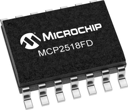 MCP2518FDT-E/SLVAO Microchip , CAN Controller 8Mbps CAN, 14-Pin SOIC