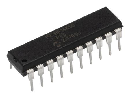 PIC18F14K50-I-P Microchip PIC18F14K50-I/P, 8bit PIC Microcontroller, 48MHz, 16 kB, 256 B Flash, 20-Pin PDIP