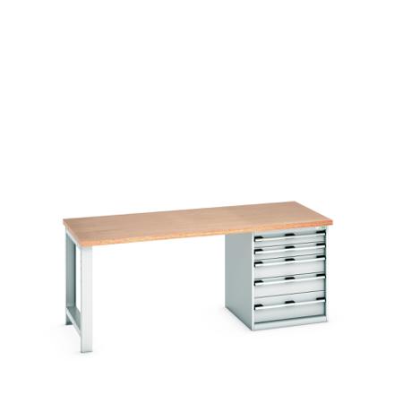 41004111-16V Bott 41004111.16V Sheet Steel Workbench, 840mm x 900mm x 2000mm