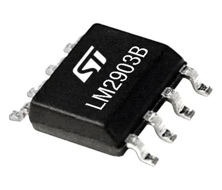 LM2903BYDT  STMicroelectronics, Dual Comparator, CMOS/TTL O/P, O/P, 2-36 V 8-Pin SO-8