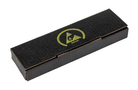 218-592 Conductive 100% Pure Kraft ESD Box 140mm (L) 40mm (W) 15mm (H)