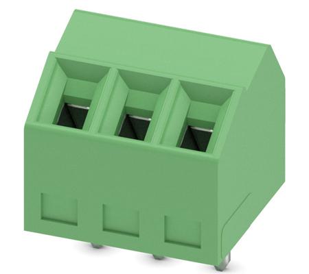 1751109 Phoenix Contact SMKDS 1/ 3-3.5 Series PCB Terminal Block, 3-Contact, 3.5mm Pitch, Through Hole Mount, Screw Termination