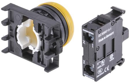 78639222-M22-L-Y-M22-A-M22-LED230-W Eaton, M22 Yellow Pilot Light, 22mm Cutout, IP69K, Round