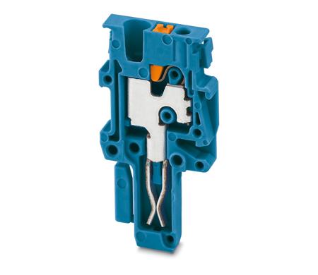 3212691 Phoenix Contact, PP-H 1.5/S/1-M BU, Pluggable Terminal Block, Plug, Push In Termination,