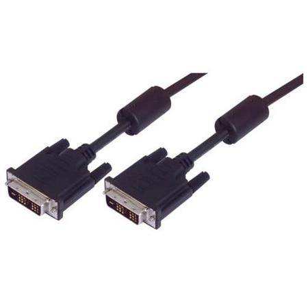 CTLDVIMMLZ-10 L-Com, Male DVI to Male DVI  Cable, 10ftBlack sheathAluminium Foil, Braid shielding