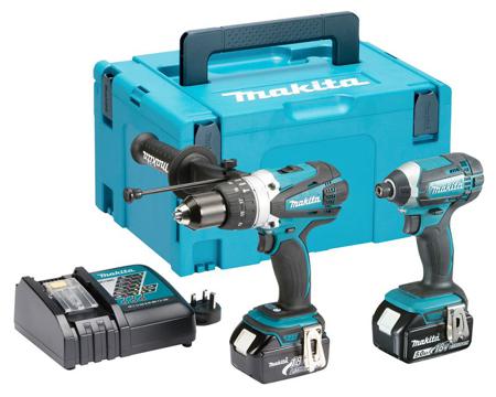 DLX2145TJ Makita , 18V Cordless Power Tool Kit - Impact Driver Kit, Type G - British 3-pin