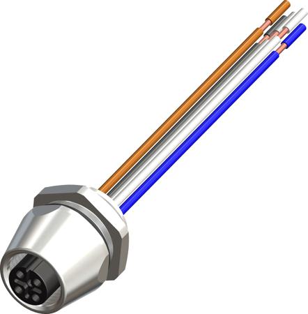 283-4998 RS PRO Industrial Circular Connectors, 5 Contacts, Panel Mount, M12 Connector, Plug and Socket, Female, IP67