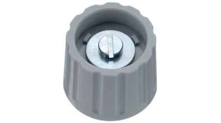 020-4410 Elma 21mm Grey Potentiometer Knob for 6mm Shaft Round Shaft,