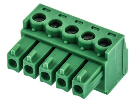 1803604 Phoenix Contact, 3.81mm Pitch, MC 1.5/ 5-ST-3.81, 5 Way, , Pluggable Terminal Block, Plug, Cable Mount, Screw