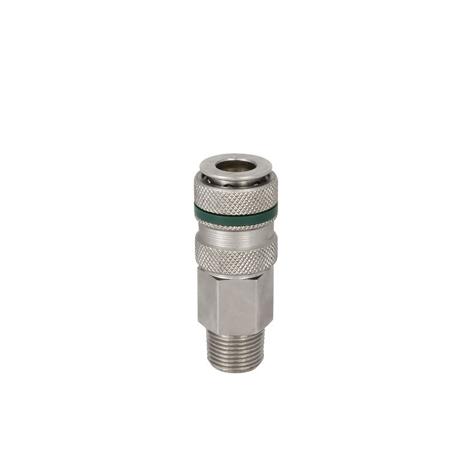 325-405 RS PRO Brass, Stainless Steel Male Pneumatic Quick Connect Coupling, R 1/2 Male Threaded