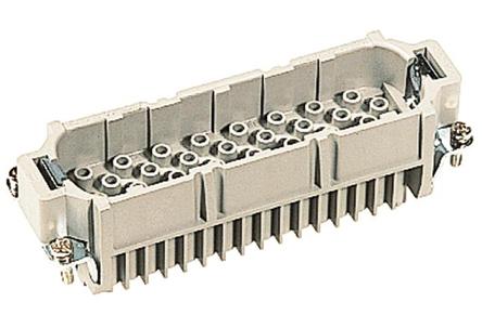 09212643001 HARTING Heavy Duty Power Connector Insert, 10A, Male, Han D HMC Series, 64 Contacts
