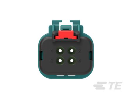 2338212-1 TE Connectivity, AMPSEAL 16 Connector Housing Socket 4 Way, Crimp Termination