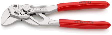 86 03 125 Knipex 86 03 Plier Wrench, 125 mm Overall, Flat, Straight Tip, 23mm Jaw