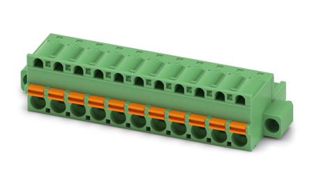 1796089 Phoenix Contact, 5.08mm Pitch, FKC 2.5/11-STF-5.08 EX, 11 Way, Pluggable Terminal Block, Plug, Spring Cage Termination,