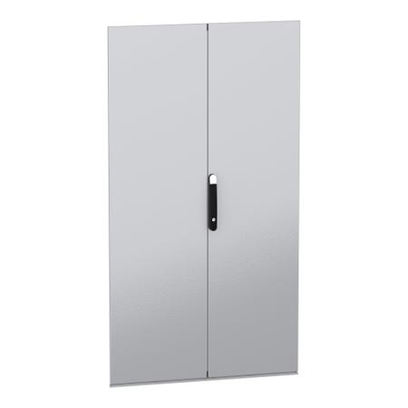 NSYSFND18102D Schneider Electric PanelSeT SFN Kit Series Lockable Sheet Steel RAL 7035 Double Door, 1766mm H, 969mm W for Use with