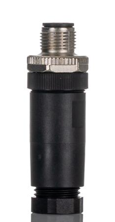 BS-8141-0-PG-9 Turck BS Series, 4 Pole Cable Mount Connector Socket, with Male Contacts, IP67