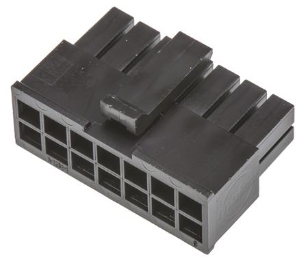 43025-1400 Molex MICRO-FIT 3.0 43025, 3mm Pitch, 14 Way, 2 Row Female Connector Housing