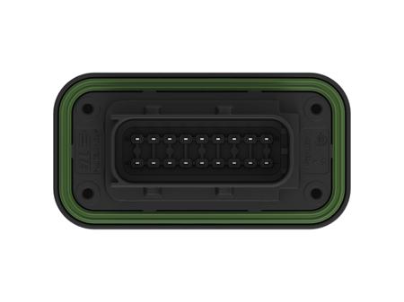 1-2377481-1 TE Connectivity 1-23774 Series Vertical Panel Mount PCB Header, 18 Contact(s), 6mm Pitch, 2 Row(s), Shrouded