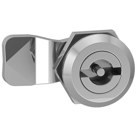 NSYSTDCX2H Schneider Electric Silver Stainless Steel Camlock, Round Head Unlock