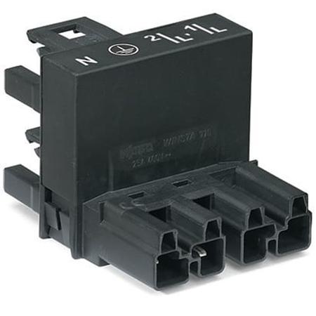 770-944 WAGO 770 Series Distribution Connector, 4-Pole, Female, Male, Cable Mount, 25A, IP20