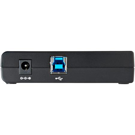 ST4300USB3EU StarTech.com 4 Port USB 3.0 USB A USB 3.0 Hub, External Power Adapter Powered, 3.7 x 2.7 x 0.9in