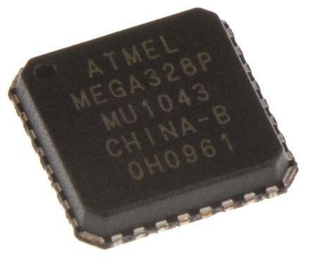 ATMEGA328P-MU Microchip , 8bit AVR Microcontroller, 20MHz, 1 kB, 32 kB Flash, 32-Pin MLF