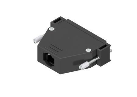 165X10179XE CONEC 165X Series Plastic D Sub Backshell, 50 Way, Strain Relief