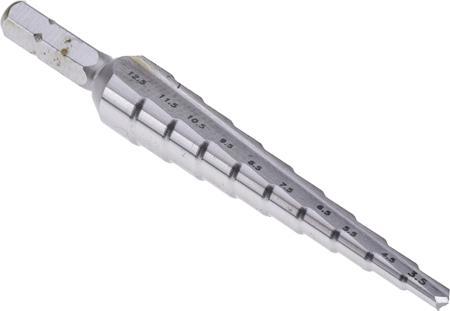 05362 EXACT HSS 3.5 → 12.5mm Step Drill Bit, 10 Steps