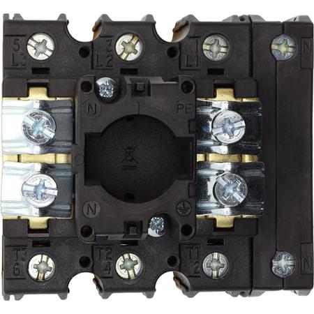 010398-P3-63-EA-SVB-N Eaton 3 + N Pole Flush Mount Non-Fused Switch Disconnector - 63A Maximum Current, 37kW Power Rating, IP65
