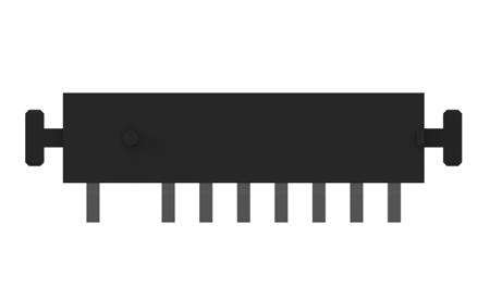 1747786-1 TE Connectivity, 1747786, 8 Way, 1 Row Housing Receptacle