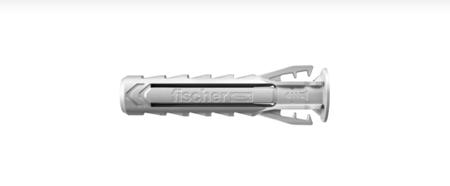 568008 Fischer Fixings Grey Nylon Wall Plug, 40mm Length, 8mm Fixing Hole Diameter
