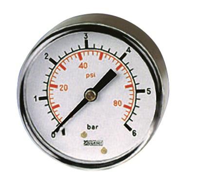 235-1295 RS PRO BSP 1/8in Analogue Pressure Gauge 160psi Back Entry 50mm Outside Diameter