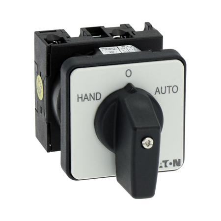 019872-T0-1-15431-E Eaton, SPST 3 Position 45° Changeover Switch, 690 V ac, 20 A, Rotary Knob Actuator