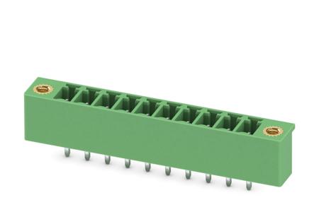 1818261 Phoenix Contact, 3.81mm Pitch, MCV 1.5/10-GF-3.81-LR, 10 Way, Pluggable Terminal Block, Header, Solder Termination,