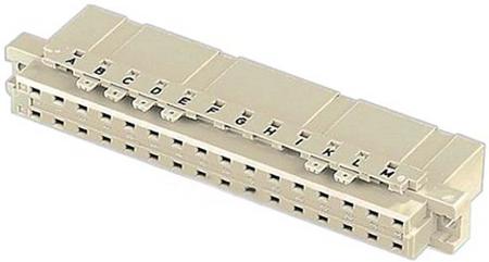 09047326832 HARTING 09 04 32 Way 5.08mm Pitch, Type D, 2 Row, Straight DIN 41612 Connector, Socket