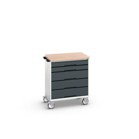 16927001-19 Bott, 5 Drawer Sheet Steel Floor Standing Cabinet, 800 x 600 x 980mm